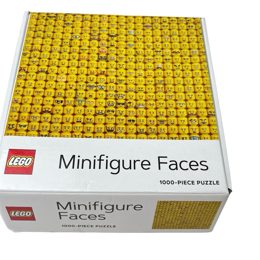 LEGO Minifigure Faces Jigsaw Puzzle 1000 Pieces‎ 25 inches X 20 Inches Heads Box